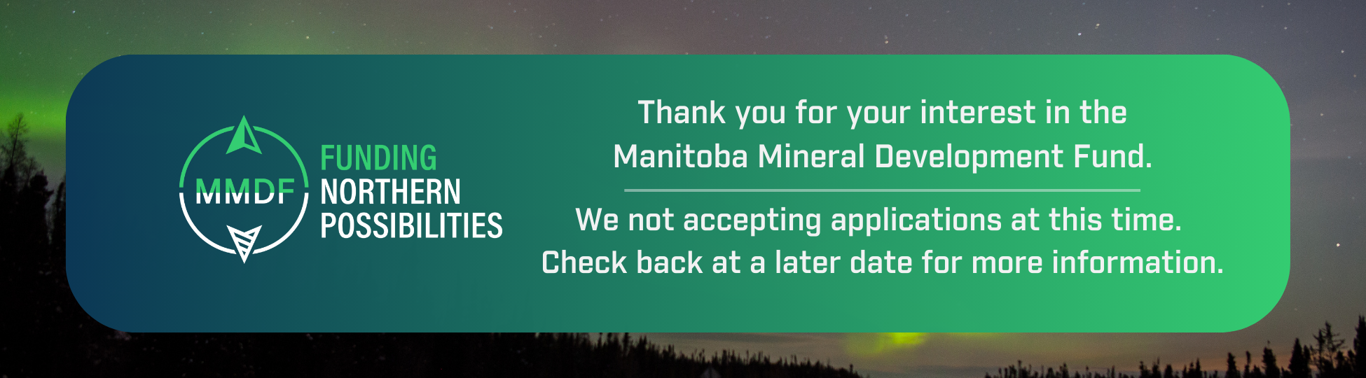 We are now accepting applications!